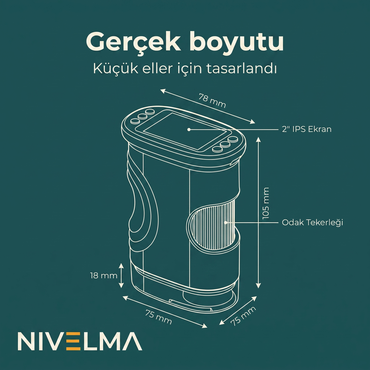 Nivelma Dijital Ekranlı Çocuk Mikroskobu